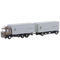 Minis by Lemke LC4602 N Vrachtwagen MAN F90, 3-assige koffer-hangertrein UPS - thumbnail