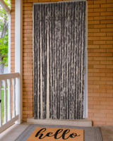 Vliegengordijn Kattenstaarten Grijs - 90cm x 220cm
