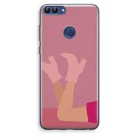 Pink boots: Huawei P Smart (2018) Transparant Hoesje