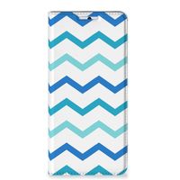 Xiaomi 11T | Xiaomi 11T Pro Hoesje met Magneet Zigzag Blauw