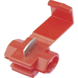 TRU COMPONENTS T1904C036 Aftakconnector Flexibel: 0.50-1.00 mm² Massief: 0.50-1.00 mm² Aantal polen: 2 10 stuk(s) Rood