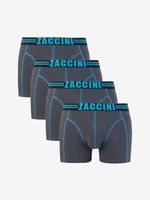 Zaccini 4-pack boxershorts Grey Aqua