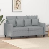 Tweezitsbank 120 cm stof lichtgrijs