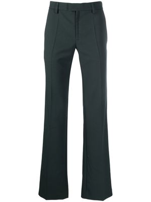 Courrèges pantalon droit en serge - Vert
