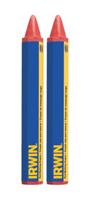 Irwin Rood krijt | gekarteld 2 in verpakking - 666012