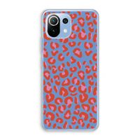 Leopard blue: Xiaomi Mi 11 Lite Transparant Hoesje