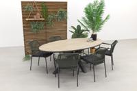 Taste Barista - Groen / Garden Impressions Edison 220 x 115 cm. - ovale tuinset - thumbnail