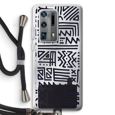 Marrakech print: Huawei P40 Pro Plus Transparant Hoesje met koord