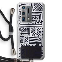 Marrakech print: Huawei P40 Pro Plus Transparant Hoesje met koord
