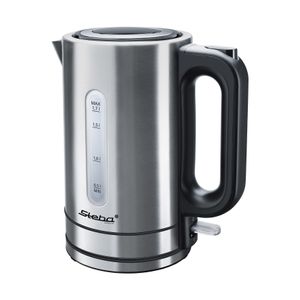 Steba WK 20 INOX waterkoker 1,7 l 2200 W Zwart, Roestvrijstaal