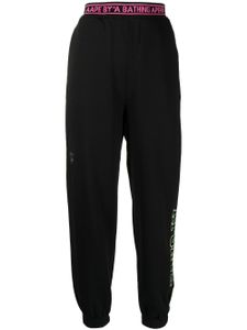 AAPE BY *A BATHING APE® pantalon de jogging slim à taille à logo - Noir