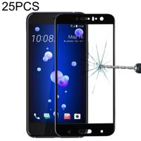 25 stuks voor HTC U11 0.33 mm 9H oppervlaktehardheid gehard glas screen protector (zwart)