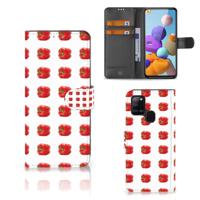 Samsung Galaxy A21s | Book Cover | Paprika Red | Portemonnee hoesje