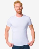 HEMA Heren T-shirt Slim Fit O-hals Bamboe Wit (wit) - thumbnail