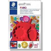 Fimo Kleimal camee junior 7 cm siliconen rood - thumbnail