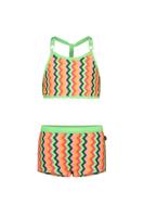 Just Beach Meisjes bikini - Multi colour zigzag