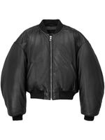 Marc Jacobs veste bomber en cuir - Noir - thumbnail