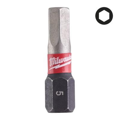 Milwaukee Milwaukee SHOCKWAVE™ IMPACT DUTY schroefbits Hex 5 mm x 25 mm VE=2 - 4932430896