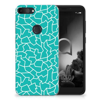 Alcatel 1S (2019) | Hoesje maken | Cracks Blue