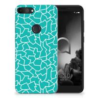 Alcatel 1S (2019) | Hoesje maken | Cracks Blue