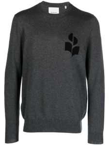 MARANT pull Evans à logo en intarsia - Gris