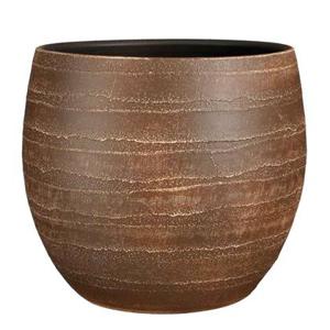 Mica Decorations Alentejo Bloempot - 36x36x32 cm - Terracotta - Bruin