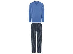 LIVERGY Heren pyjama (M, Blauw)