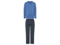 LIVERGY Heren pyjama (M, Blauw)