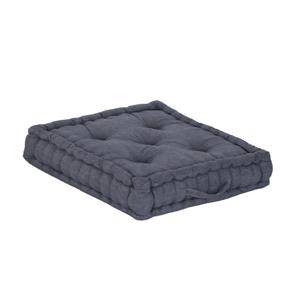 Items Vloerkussen Kenya - Navy blauw - katoen - 60 x 60 x 13 cm - Extra dik grond zitkussen