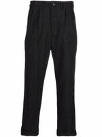 Barbour pantalon en coton à coupe droite - Gris