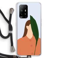 Leaf: Oppo A95 5G Transparant Hoesje met koord