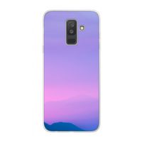 Sunset pastel: Samsung Galaxy A6 Plus (2018) Transparant Hoesje