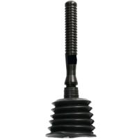 Ontstopper - toilet / gootsteen - zwart - kunststof - rubber - 27 cm - plopper