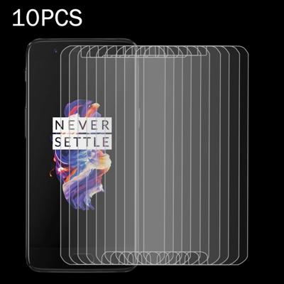 10 PCS OnePlus 5 0.3 mm 9H oppervlaktehardheid 2.5D Explosieveilig niet-volledig scherm getemperd glas scherm Film