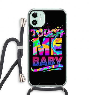 Touch Me: iPhone 11 Transparant Hoesje met koord