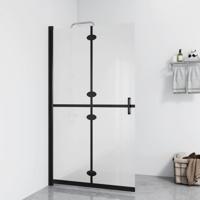Inloopdouchewand inklapbaar 120x190 cm ESG-glas mat