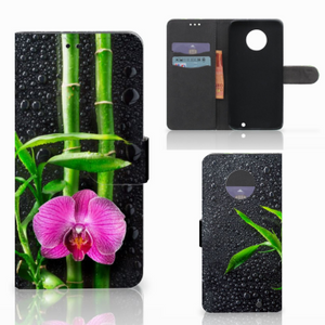 Motorola Moto G6 Plus Hoesje Orchidee