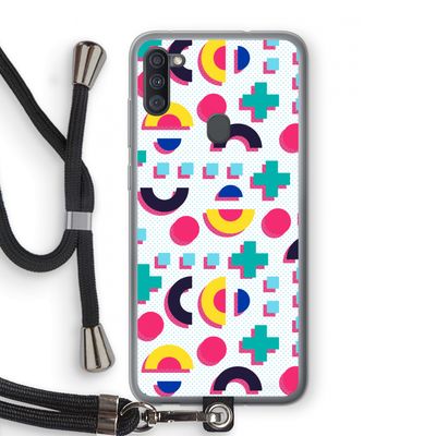 8-bit N°2: Samsung Galaxy A11 Transparant Hoesje met koord