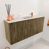 Toiletmeubel Mondiaz Joya Dlux | 90 cm | Meubelkleur Dusk | Faye wastafel Nata Wasbak Midden | 1 kraangat