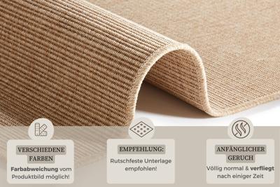 Hanse Home - Flatwoven Runner for In & Outdoor Sisal-Look - 80x350 cm
