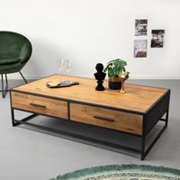 Sohome Salontafel Manilla Teak, 135 x 75cm - Bruin - thumbnail