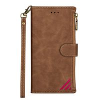 iPhone 12 Mini hoesje - Bookcase - Patroon - Pasjeshouder - Portemonnee - Kunstleer - Bruin