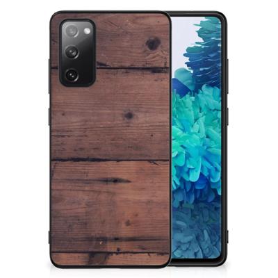 Samsung Galaxy S20 FE Houten Print Telefoonhoesje Old Wood
