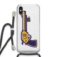 Pew Pew Pew: iPhone XS Transparant Hoesje met koord