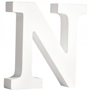 Houten letter N 11 cm