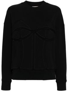 Murmur sweat-shirt à design structuré - Noir