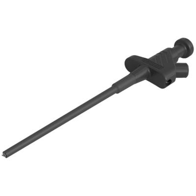 SKS Hirschmann KLEPS 30 sw Fijn-krokodilklem Steekaansluiting 4 mm Ohne Messkategorie Zwart