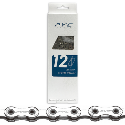 P.Y.C. Pyc premium lichtgewicht fietsketting 12v 126 schakels