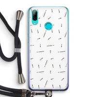 Hipster stripes: Huawei P Smart (2019) Transparant Hoesje met koord