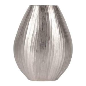 Rasteli Vaas Aluminium Ovaal Zilver L 36 B 19.5 cm H 47 cm